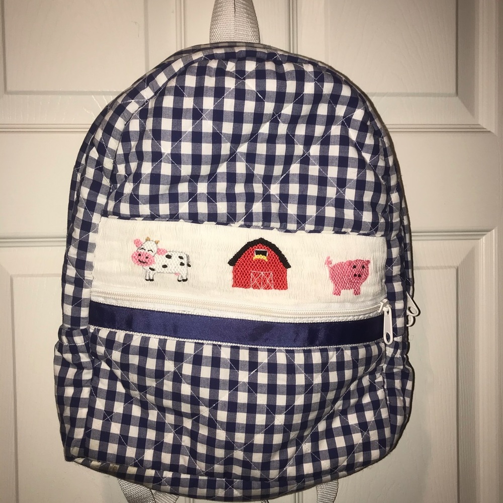 Smocked mama farm backpack